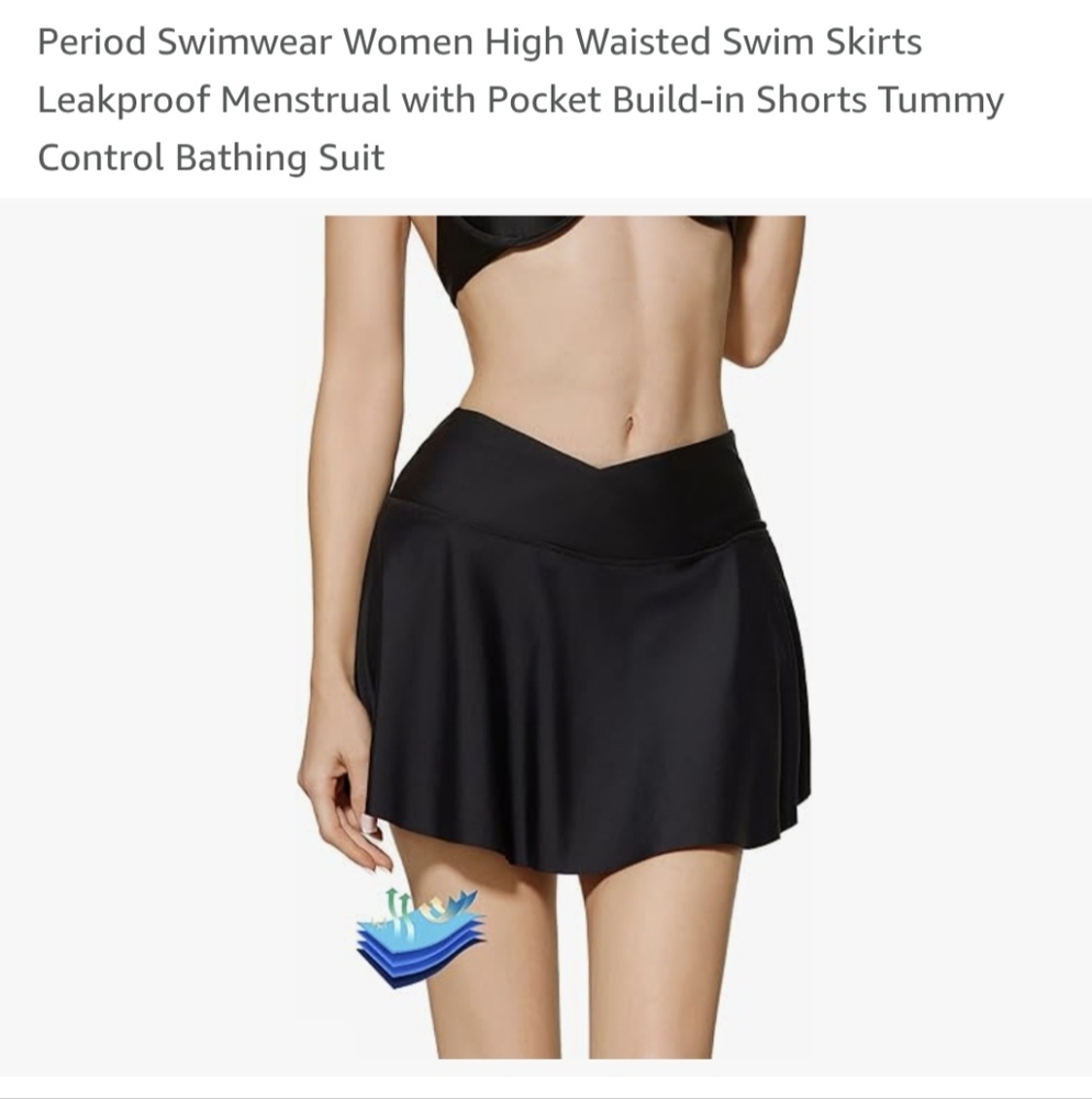 NWT Period Swim Skort XXL